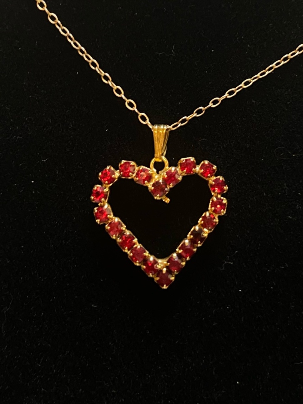Red Rhinestone Necklace